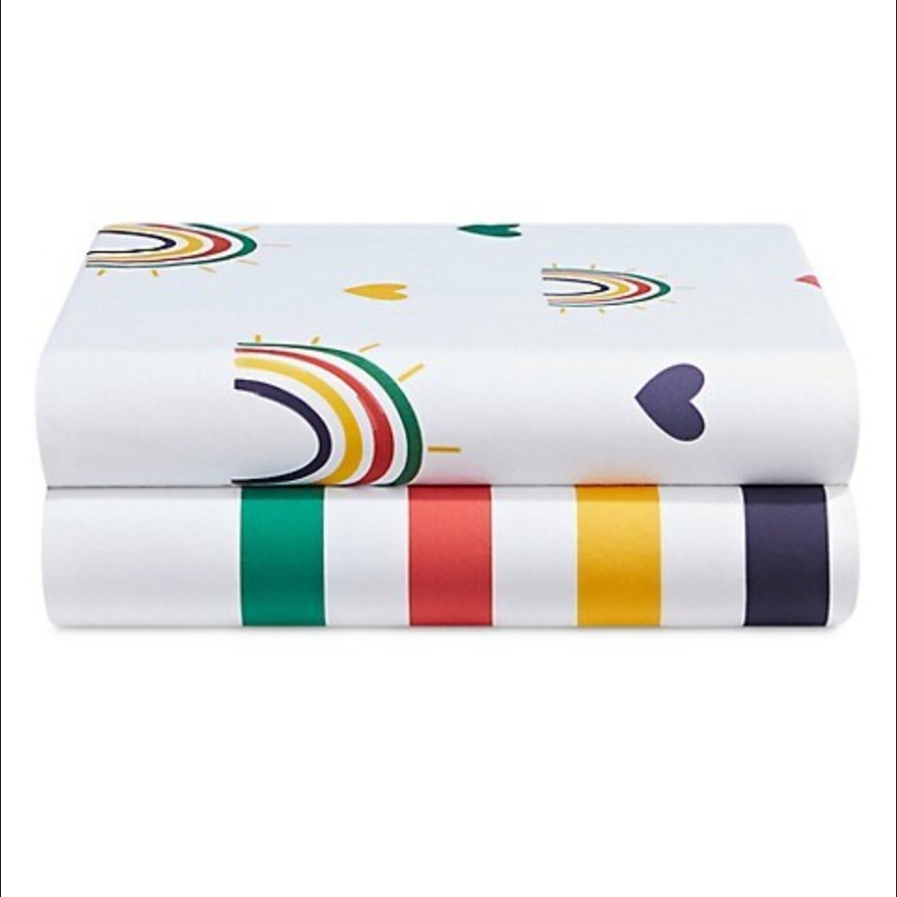 Hudson Bay HBC Fitted Crib Sheets Set Of 2